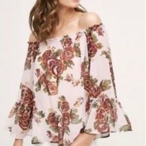 Anthropologie HD In Paris Floral Top